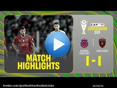 POINTS FORTS | Olympic Club Safi \ud83c\udd9a USM Alger | Résumé du match : Olympic Safi contre USM Alger en...