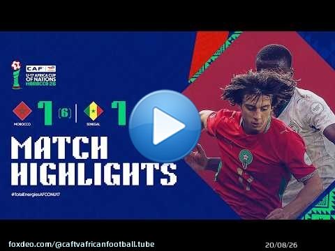Maroc 1 (6) - 1 (7) Sénégal Résumé du match l TotalEnergies CAN U-17 l Demi-finales