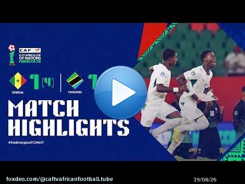 Senegal 1 (4) - 1 (2) Tanzania Match Highlights l TotalEnergies AFCON U-17 l Final