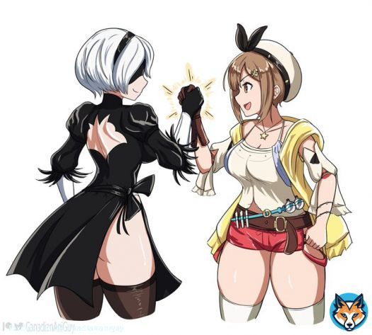 When you drag your game series out of obscurity, save your company, and get an anime adaptation #ライザのアトリエ #ライザ #Nier #2B #AtelierRyza