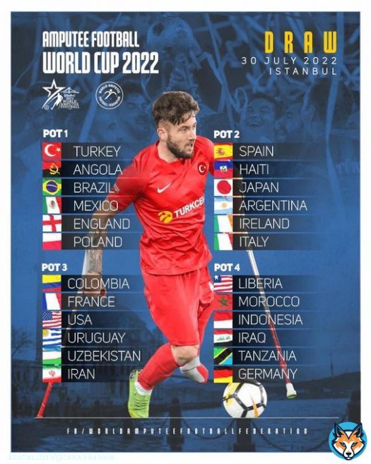 アンプティサッカーワールドカップ2022 トルコ大会  30日に組み合わせ抽選会！  戸塚区から、まめの木薬局の遠藤好彦選手が日本代表キャプテンとして出場します。  みんなで応援しよう！