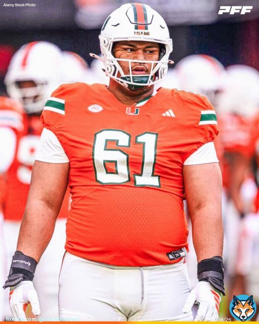 Francis Mauigoa: 87.0 Pass Block Grade in 2025 1st Among ALL Right Tackles in College Football @CanesFootball