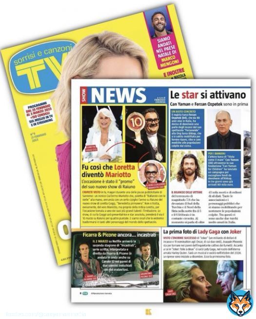 | TV Sorrisi #ElTurco #CanYaman Canzoni - Stars have activated for their country Turkey  hit by the Earthquake.   &ldquo;I thought I couldn't stand still, that I had to help immediately and in a concrete way.&rdquo;   #CanYaman #CanYamanForChidren