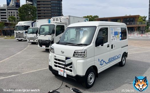 スズキ、ダイハツ、トヨタが共同開発する新型バッテリEV商用軽バン、G7サミットが開かれる広島で公開中  #軽商用EV #スズキ #ダイハツ #トヨタ