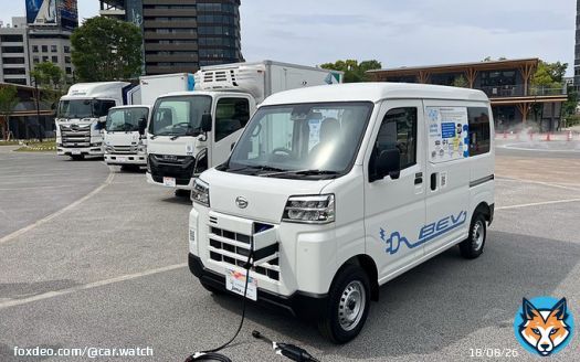 スズキ、ダイハツ、トヨタが共同開発する新型バッテリEV商用軽バン、G7サミットが開かれる広島で公開中  #軽商用EV #スズキ #ダイハツ #トヨタ