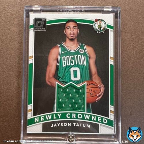 Jayson Tatum 2017-18 Panini Donruss Rookie Patch #NC-JT NBA Boston Celtics F/S  #thehobby #sportscards