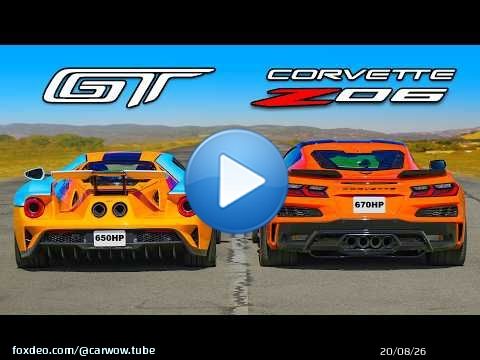 Ford GT v Corvette Z06: DRAG RACE