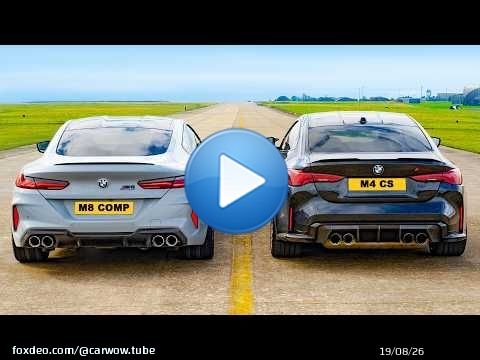 BMW M4 CS contre M8 Competition : COURSE DE DRAG