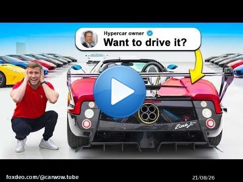 He let me drive ANY hypercar I wanted!