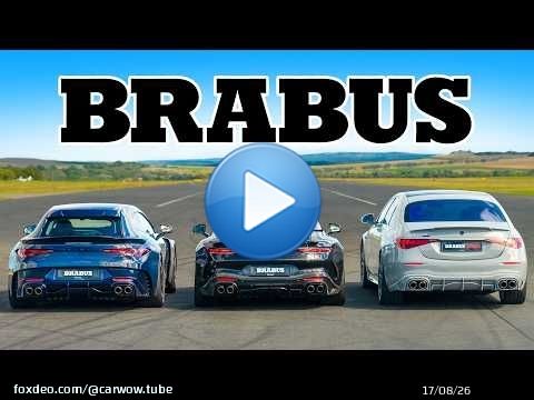 NEW Brabus Rocket GTS v Brabus AMG GT v AMG S63: DRAG RACE