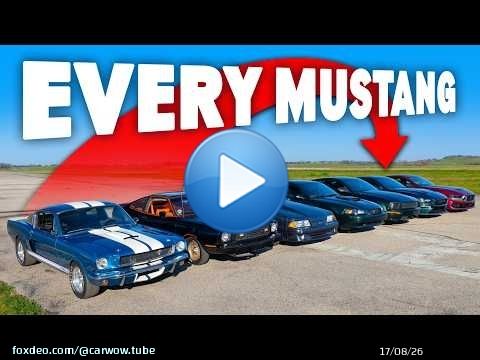 Every Mustang Generation: THE ULTIMATE DRAG RACE