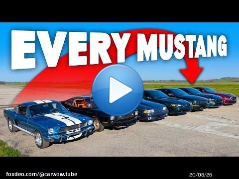 Every Mustang Generation: THE ULTIMATE DRAG RACE