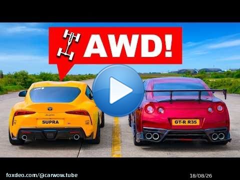 1000hp Supra v GT-R: DRAG RACE