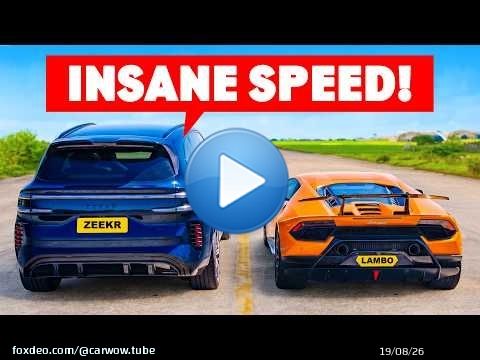 £50k Chinese SUV v Lambo Huracan Perf: DRAG RACE
