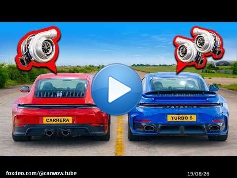 New Porsche 911: Single Turbo v Twin Turbo DRAG RACE
