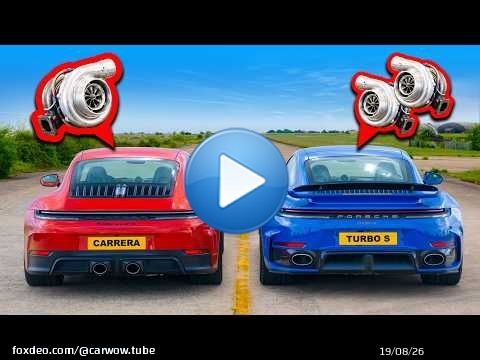 New Porsche 911: Single Turbo v Twin Turbo DRAG RACE