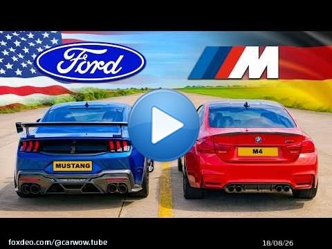 Is USA HP less than German HP? Mustang v M4 DRAG RACE