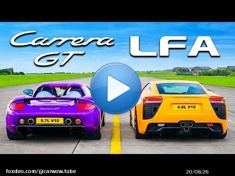 I MUST NOT SCREW THIS UP! Carrera GT v LFA DRAG RACE