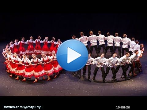 Igor Moiseyev ballet - Summer dance - with some pretty awesome dance moves, dynamic motion and overhead photography.