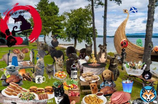 YES! Weez got that Kraken! Now we feast like Vikings!! Calamari for everyone!  #CatsOfAnarchy #LochNessHunt