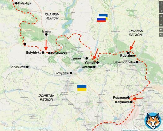 Вчера украинскими воинами были успешно отбиты все попытки рашистов продвинуться в направлениях Рубежне, Попасна и Ямполя. Понеся потери российские фашисты отступили. / #Украина  \ud83c\uddfa\ud83c\udde6 \ud83d\udcaa