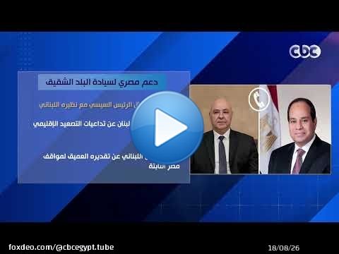 دعم مصري لسيادة البلد الشقيق.. تفاصيل اتصال الرئيس السيسي مع نظيره اللبناني