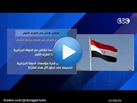 تضامن كامل في الظرف الأليم.. مصر تعزي الجزائر في ضحايا حرائق الغابات