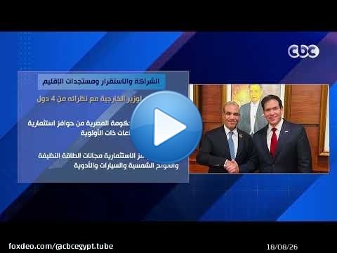 الشراكة والاستقرار ومستجدات الإقليم.. مباحثات لوزير الخارجية مع نظرائه من 4 دول