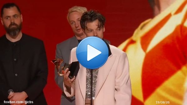 Come on @Harry_Styles, we wanna say CONGRATS to you  We have a #GRAMMYs winner for Album of the Year!!