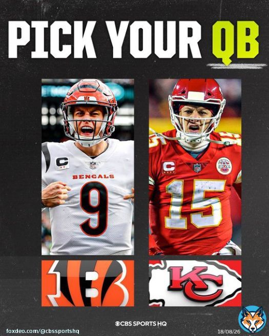 Who do you have in today&rsquo;s AFC Championship rematch?!   LIKE  for Joe Burrow RETWEET  for Patrick Mahomes