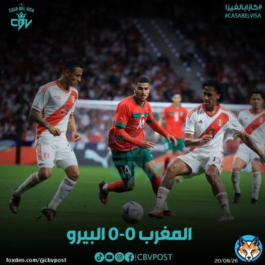 نهاية المباراة بالتعادل بدون أهداف