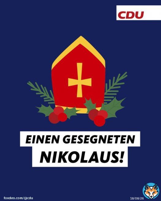 Wir w&uuml;nschen einen gesegneten #Nikolaustag.