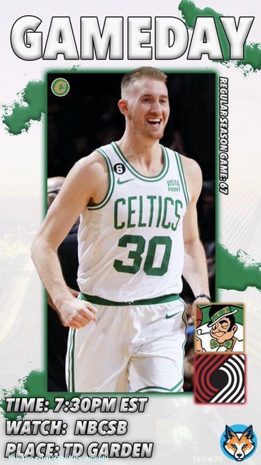 It&rsquo;s #GAMEDAY!   - : Portland #TrailBlazers : NBCSB : 7:30 PM EST : TD Garden, MA : Association Edition (White)