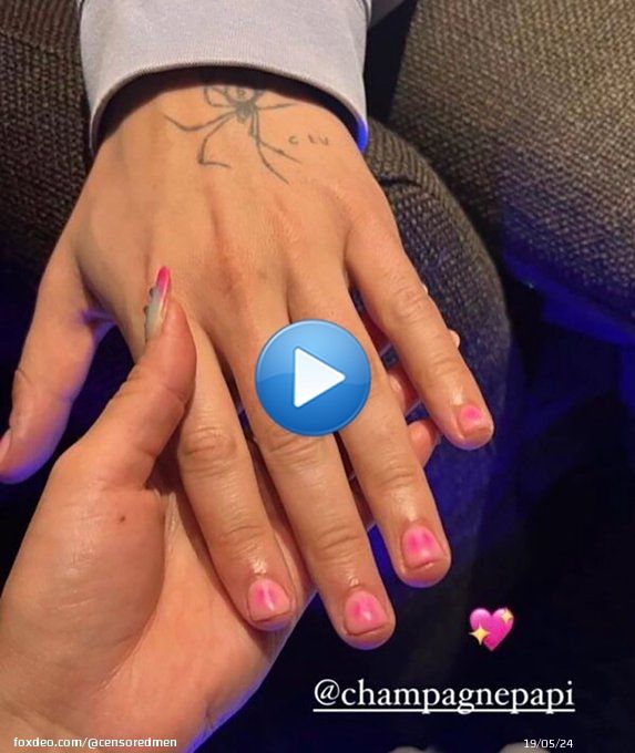 Drake shows off his new painted nails…  Thoughts?