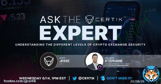LISTEN to our latest Ask the Expert episode with @orion_protocol!   We discuss the different levels of crypto exchange security with @stephanedoueihi, Director of Business Development & Operations at #Orion.   Listen Now!    #CertiK $ORN
