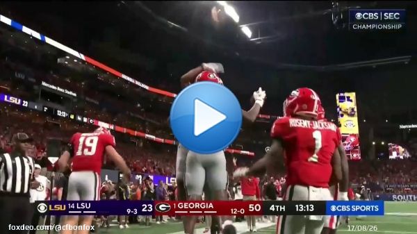 Georgia was up by 25 and decided to go for two to hit 50 points vs. LSU   @GeorgiaFootball