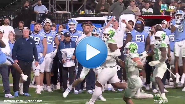 'HE THREW IT LIKE A DR. PEPPER PASS'   Gus Johnson with the perfect description of this Drake Maye pass   @UNCFootball | @drpepper