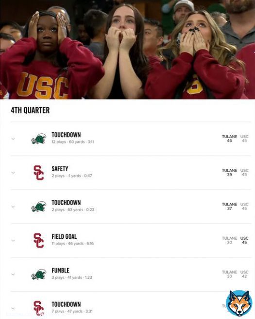 What. A. Finish.   @GreenWaveFB SHOCKS USC
