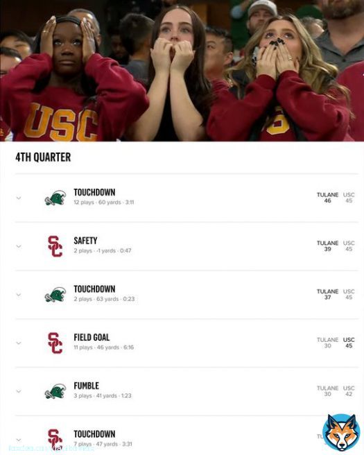 What. A. Finish.   @GreenWaveFB SHOCKS USC