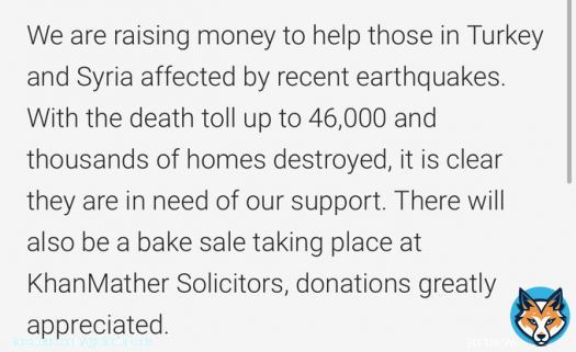Hey guys, please support this initiative by a law firm to help those affected by earthquakes in Turkey and Syria    RT&rsquo;s & donations appreciated