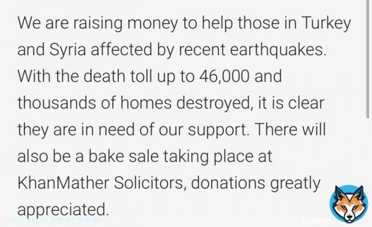 Hey guys, please support this initiative by a law firm to help those affected by earthquakes in Turkey and Syria    RT&rsquo;s & donations appreciated
