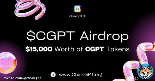 ChainGPT $15,000 Airdrop Campaign!    Top 50 referrers can win up to $1500  1000 random winners will receive $10  Winners will be announced on May-10  Enter Campaign