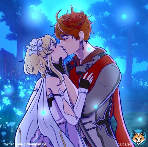 i love #chilumi so much your honor  #childe #lumine #lumichi #タル蛍