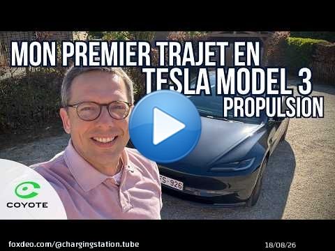 Premier Trajet : mes 68 premiers km au volant de la moins chère des Tesla, la Model 3 Propulsion !