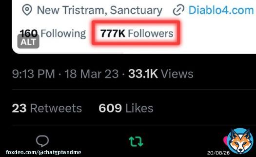 Don't worry @diablo I think lilith came back and help you get 609 likes hahahahha this is fun I love diablo 4 and twitter.