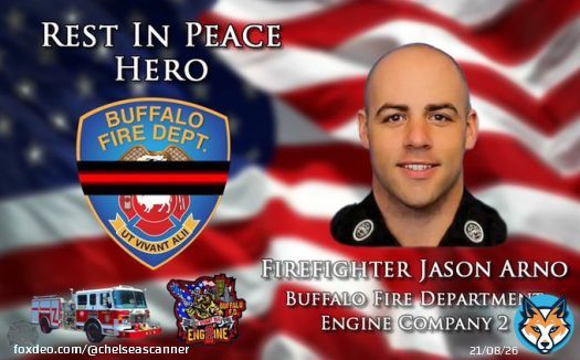 RIP #Firefighter Jason Arno  who died in the line of duty yesterday. #LODD  @Buffalo282 #BuffaloFire
