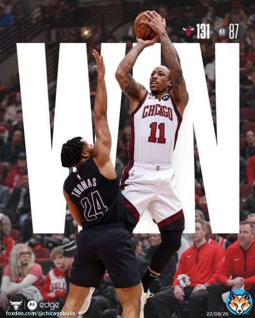 That's more like it. 44-point Bulls Win!