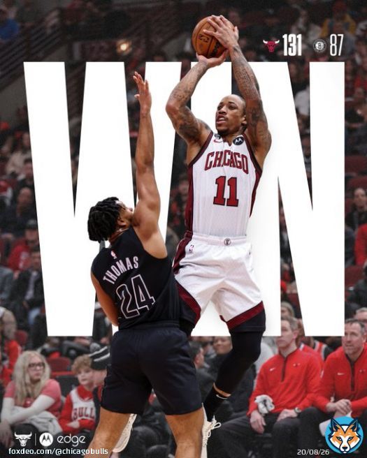 That's more like it. 44-point Bulls Win!