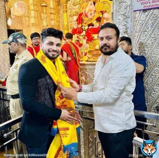 Shiv looking so good in that yellow cloth   His hands  #ShivThakare HBD SHIV CHE BABA