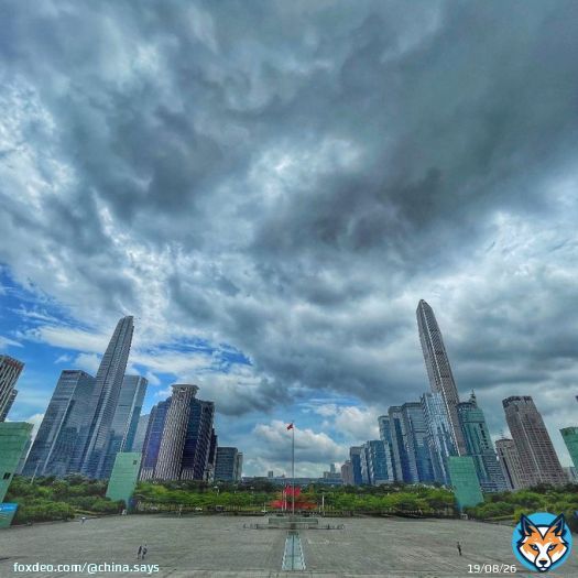 Urban Skyline of Shenzhen Futian CBD. (Photo by Yuan Jiao)